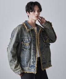 CLEL（クレイル）の「【CLEL】Hard Fringe Denim Jacket/ハードフリンジデニムジャケット（デニムジャケット）」