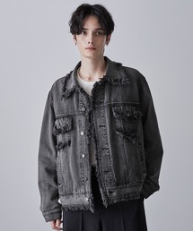 CLEL（クレイル）の「【CLEL】Hard Fringe Denim Jacket/ハードフリンジデニムジャケット（デニムジャケット）」
