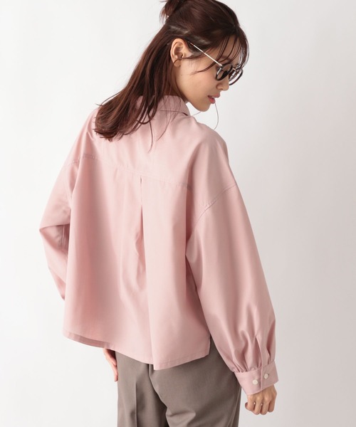 GLOBAL WORK(グローバルワーク)の「365日マイスタイルクロップドシャツ/115542(シャツ/ブラウス・レディース・ミント/ネイビー系8/ネイビー系9/ブルー系その他3/ブルー系7/スモークピンク・FREE)」の13枚目の写真