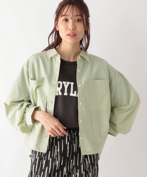 セール】365日マイスタイルクロップドシャツ/115542（シャツ/ブラウス