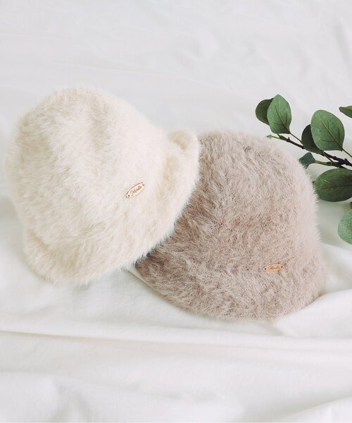 apres les cours（アプレレクール）の「シャギーバケットハット（ハット・キッズ・アイボリー/ベージュ・50/54）」の15枚目の写真