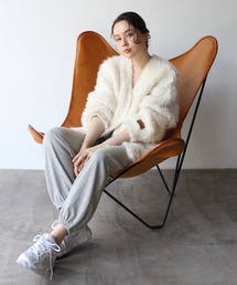 teddybear shaggy outer like cardigan / テディベアーシャギーアウターライクカーディガン