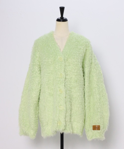 セール】teddybear shaggy outer like cardigan / テディベアー
