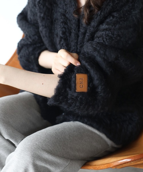 ボンジュールサガン BONJOUR SAGAN teddybear shaggy outer like cardigan / テディベアーシャギーアウ BONJOUR SAGAN公式オンラインストア / teddybear shaggy outer