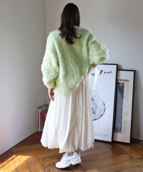 セール】teddybear shaggy outer like cardigan / テディベアー