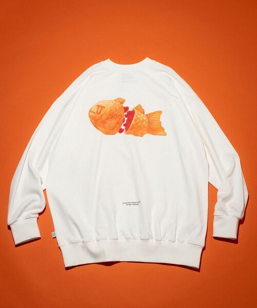 FREAK'S STORE(フリークスストア)の「Kurt Wu/カート ウー 別注 “TAIYAKI” crew SWEAT/クルーネックスウェット(スウェット・メンズ・ホワイト/グレー/ブラック・LARGE/MEDIUM/X-LARGE)」の4枚目の写真