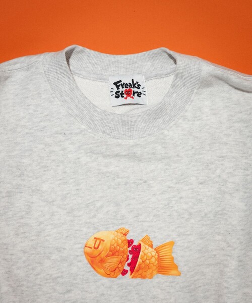 FREAK'S STORE(フリークスストア)の「Kurt Wu/カート ウー 別注 “TAIYAKI” crew SWEAT/クルーネックスウェット(スウェット・メンズ・ホワイト/グレー/ブラック・LARGE/MEDIUM/X-LARGE)」の9枚目の写真