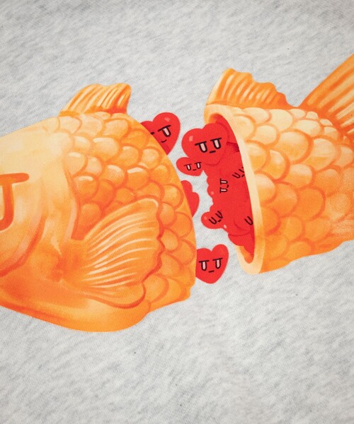FREAK'S STORE(フリークスストア)の「Kurt Wu/カート ウー 別注 “TAIYAKI” crew SWEAT/クルーネックスウェット(スウェット・メンズ・ホワイト/グレー/ブラック・LARGE/MEDIUM/X-LARGE)」の13枚目の写真