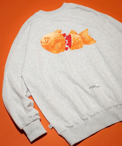 FREAK'S STORE(フリークスストア)の「Kurt Wu/カート ウー 別注 “TAIYAKI” crew SWEAT/クルーネックスウェット(スウェット・メンズ・ホワイト/グレー/ブラック・LARGE/MEDIUM/X-LARGE)」の15枚目の写真