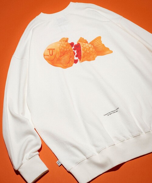 FREAK'S STORE(フリークスストア)の「Kurt Wu/カート ウー 別注 “TAIYAKI” crew SWEAT/クルーネックスウェット(スウェット・メンズ・ホワイト/グレー/ブラック・LARGE/MEDIUM/X-LARGE)」の18枚目の写真