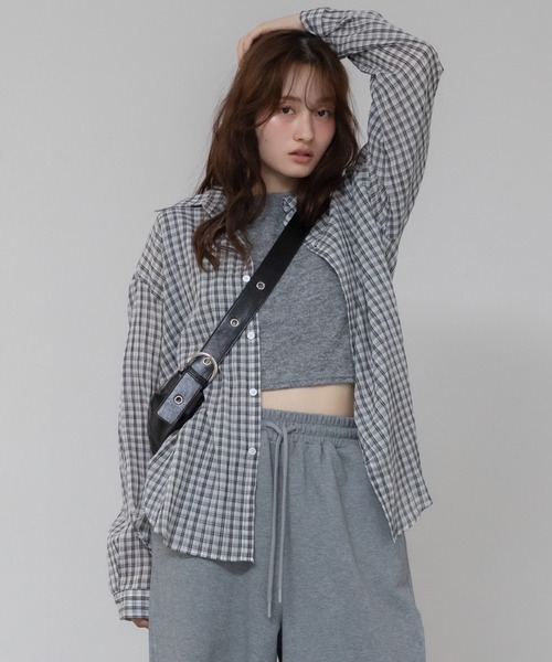 ［新品］ISOOK アイスー チェックルーズシャツ ISOOK（アイスー）の「チェックルーズシャツ(kiharu select