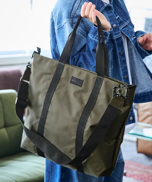 ADAMPATEK/firm polyester tote bag/ポリエステルビッグトートバッグ（トートバッグ）｜ADAM PATEK（アダムパテック）