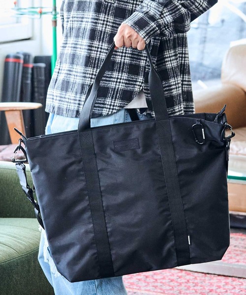 ADAMPATEK/firm polyester tote bag/ポリエステルビッグトートバッグ（トートバッグ）｜ADAM PATEK（アダムパテック）