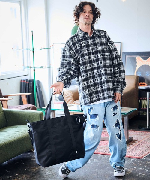 ADAMPATEK/firm polyester tote bag/ポリエステルビッグトートバッグ（トートバッグ）｜ADAM PATEK（アダムパテック）