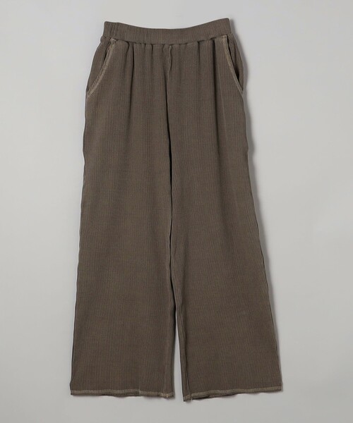 coen（コーエン）の「ピグメントリブイージーワイドパンツ（その他パンツ・レディース・ナチュラル/ロイヤルブルー/ダークグレー/ブラウン・M/L）」の3枚目の写真