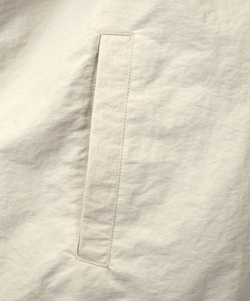 Starting Over（スターティングオーバー）の「front embroidery raglan sleeves nylon jacket/フロント刺繍 ラグランスリーブ ナイロンジャケット（ナイロンジャケット・メンズ・オフホワイト/チャコール/グレー・M/XL/L）」の7枚目の写真