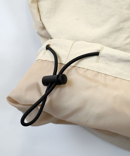 Starting Over（スターティングオーバー）の「front embroidery raglan sleeves nylon jacket/フロント刺繍 ラグランスリーブ ナイロンジャケット（ナイロンジャケット・メンズ・オフホワイト/チャコール/グレー・M/XL/L）」の9枚目の写真