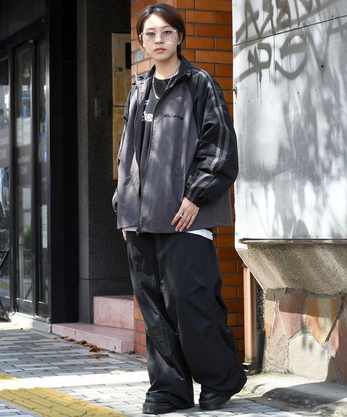 Starting Over（スターティングオーバー）の「front embroidery raglan sleeves nylon jacket/フロント刺繍 ラグランスリーブ ナイロンジャケット（ナイロンジャケット・メンズ・オフホワイト/チャコール/グレー・M/XL/L）」の20枚目の写真