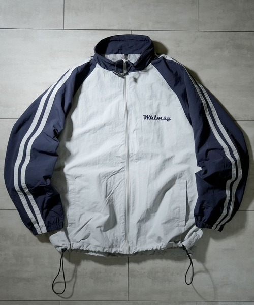 ランラン様 セール】front embroidery raglan sleeves nylon jacket