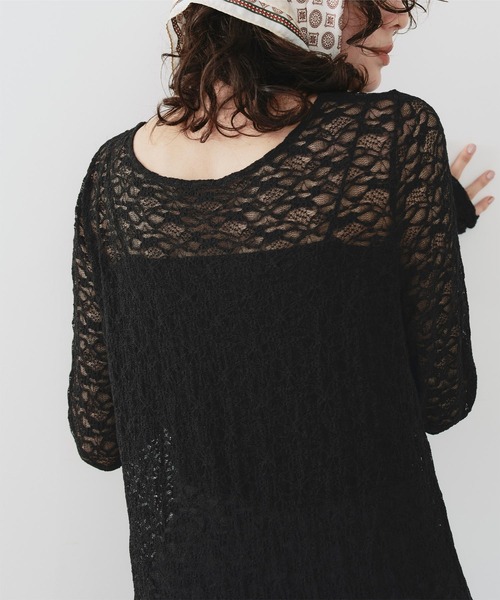 titivate（ティティベイト）の「フラワーレースワンピース（ワンピース・レディース・ブラック/アイボリー/ライトピンク/ブラウン・S/M/L）」の21枚目の写真