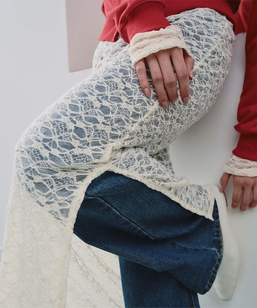 titivate（ティティベイト）の「フラワーレースワンピース（ワンピース・レディース・ブラック/アイボリー/ライトピンク/ブラウン・S/M/L）」の18枚目の写真