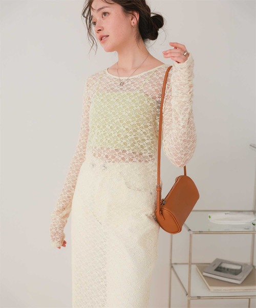 titivate（ティティベイト）の「フラワーレースワンピース（ワンピース・レディース・ブラック/アイボリー/ライトピンク/ブラウン・S/M/L）」の11枚目の写真