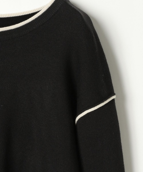 GLOBAL WORK（グローバルワーク）の「メルティニットセットアップ/115403（ワンピース・レディース・チャコール/サックスブルー/ブラック/カーキ・MEDIUM/LARGE）」の9枚目の写真