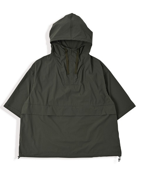 Kelen（ケレン）の「mpa3622-HARING アノラックシャツ フーディー（パーカー・メンズ・ベージュ系その他/ダークオリーブ/ブラック/カーキブラウン・38/40/42）」の4枚目の写真