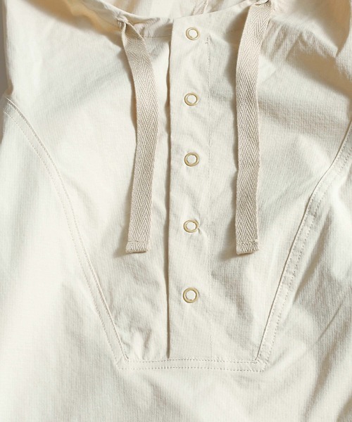 Kelen（ケレン）の「mpa3622-HARING アノラックシャツ フーディー（パーカー・メンズ・ベージュ系その他/ダークオリーブ/ブラック/カーキブラウン・38/40/42）」の20枚目の写真