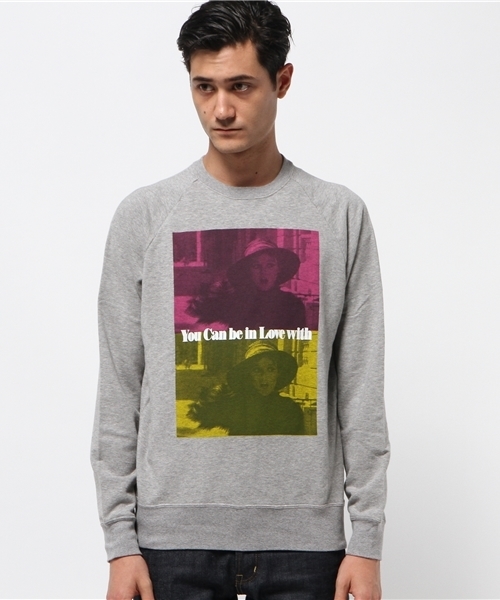 HYSTERIC GLAMOUR(ヒステリックグラマー)の「BE IN LOVE.. pt SW(スウェット・メンズ・トップグレー/ブラック・MEDIUM/SMALL/LARGE)」の3枚目の写真