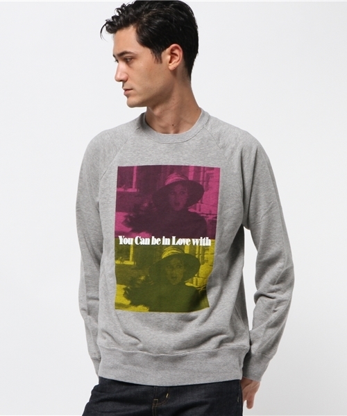 HYSTERIC GLAMOUR(ヒステリックグラマー)の「BE IN LOVE.. pt SW(スウェット・メンズ・トップグレー/ブラック・MEDIUM/SMALL/LARGE)」の15枚目の写真