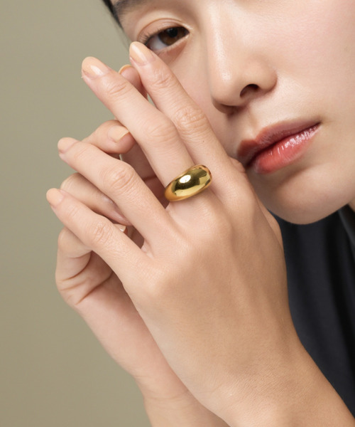 ciite' surgical stainless（シーテサージカルステンレス）の「【 金属アレルギー対応 】 ぷっくりリング  サージカルステンレス（リング・レディース・シルバー/ゴールド/ピンクゴールド・7号/9号/11号/15号/4号/13号）」の10枚目の写真