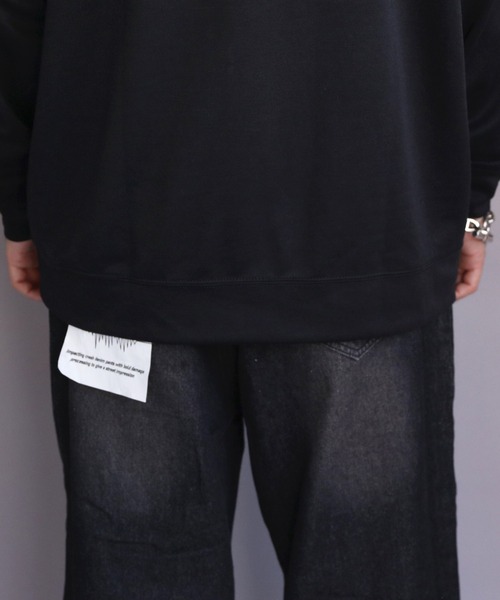 8(eight)(エイト)の「ライン入りハーフジップ(スウェット・メンズ・ホワイト/ネイビー/ブラック・MEDIUM/X-LARGE/LARGE)」の6枚目の写真