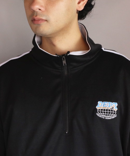 8(eight)(エイト)の「ライン入りハーフジップ(スウェット・メンズ・ホワイト/ネイビー/ブラック・MEDIUM/X-LARGE/LARGE)」の9枚目の写真