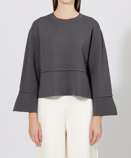 EPOCA(エポカ)の「【La maglia】 ボックスシルエット ニットプルオーバー(ニット/セーター・レディース・イエロー/グレー系その他/オフホワイト・40)」の8枚目の写真