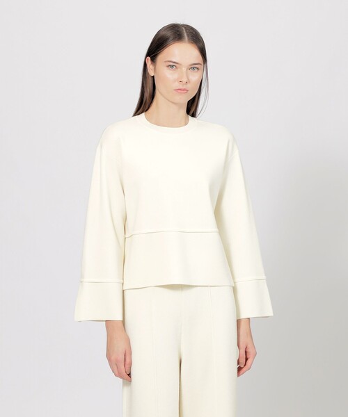 EPOCA(エポカ)の「【La maglia】 ボックスシルエット ニットプルオーバー(ニット/セーター・レディース・イエロー/グレー系その他/オフホワイト・40)」の13枚目の写真