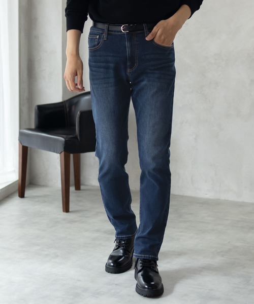 Picone ネイビー ストレートパンツ　今季パンツ Picone ネイビー ストレートパンツ スタジオピッコーネ パンツ