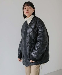 HER CLOSET（ハークローゼット）の「 【HER CLOSET】ビッグキルティングジャケット BIG QUILTING JACKET（ブルゾン）」