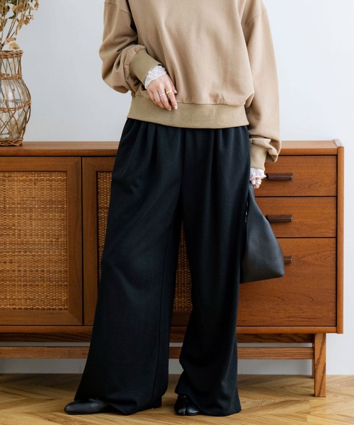 NOAHL(ノアル)の「【NOAHL】裏毛タックワイドパンツ(その他パンツ・レディース・モカ/イエロー/ブラック・L/M/S)」の21枚目の写真