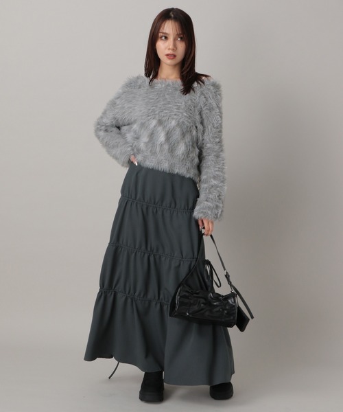 FOREVER 21(フォーエバー トゥエンティーワン)の「【2024FW】フワフワシャギー2WAYニットプルオーバー(ニット/セーター・レディース・ブラック/グレー/ナチュラル/ブルー/ピンク・FREE)」の17枚目の写真