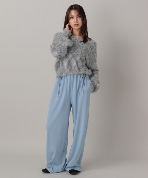 FOREVER 21(フォーエバー トゥエンティーワン)の「【2024FW】フワフワシャギー2WAYニットプルオーバー(ニット/セーター・レディース・ブラック/グレー/ナチュラル/ブルー/ピンク・FREE)」の20枚目の写真