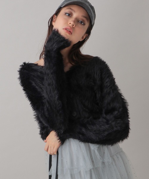 FOREVER 21(フォーエバー トゥエンティーワン)の「【2024FW】フワフワシャギー2WAYニットプルオーバー(ニット/セーター・レディース・ブラック/グレー/ナチュラル/ブルー/ピンク・FREE)」の12枚目の写真