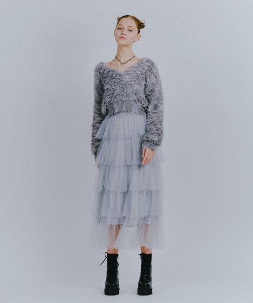 FOREVER 21(フォーエバー トゥエンティーワン)の「【2024FW】フワフワシャギー2WAYニットプルオーバー(ニット/セーター・レディース・ブラック/グレー/ナチュラル/ブルー/ピンク・FREE)」の14枚目の写真