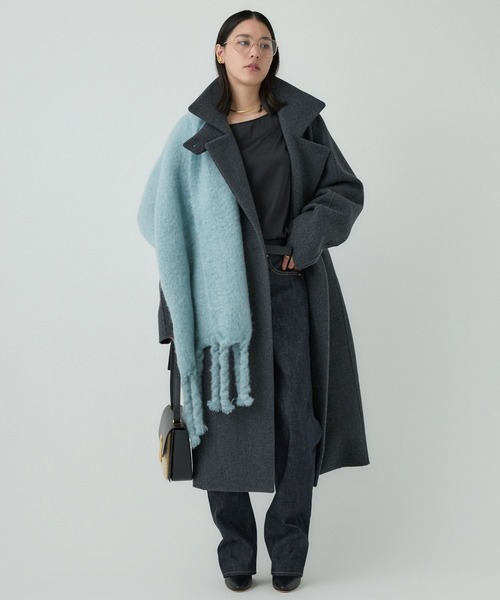 Chaos（カオス）の「Chaos(カオス)/シルクモーラロングＴシャツ（Tシャツ/カットソー・レディース・グレー/ブラック・FREE）」の9枚目の写真