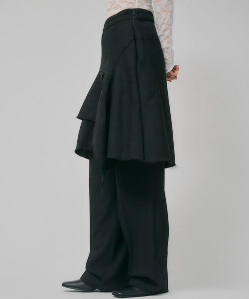 led.tokyo（レッドトウキョウ）の「【led.tokyo】アシンメトリースカート（スカート・レディース・ブラック/グレー・1/2）」の5枚目の写真