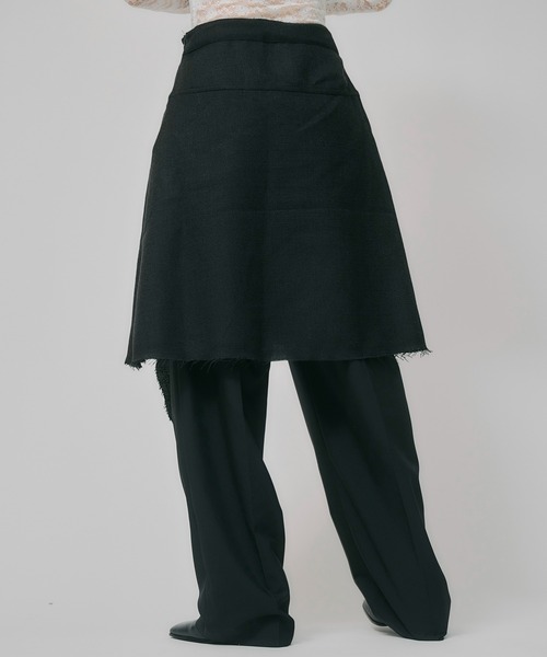 led.tokyo（レッドトウキョウ）の「【led.tokyo】アシンメトリースカート（スカート・レディース・ブラック/グレー・1/2）」の6枚目の写真