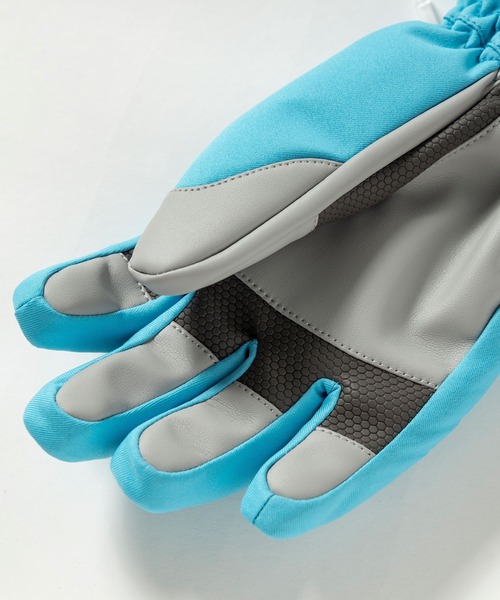 phenix（フェニックス）の「phenix(フェニックス)Diamond Quilted Junior Gloves ダイヤモンドキルトジュニアグローブ/キッズ/子供用 スノーグローブ/スキーウェア/手袋/5本指（手袋・キッズ・グレー/ネイビー/ライトピンク/アクア・L/M/S）」の10枚目の写真