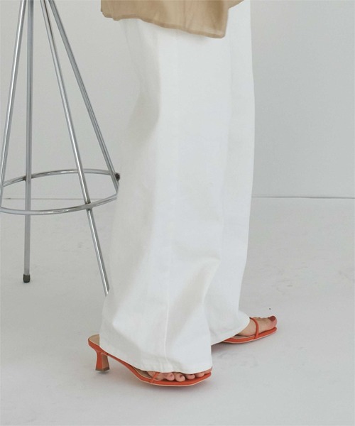 titivate（ティティベイト）の「スクエアトゥストラップサンダル（サンダル・レディース・ブラウン/オレンジ/ゴールド/シルバー/ブラック・LL/L/M/S）」の18枚目の写真