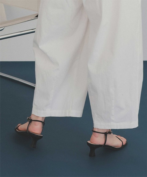 titivate（ティティベイト）の「スクエアトゥストラップサンダル（サンダル・レディース・ブラウン/オレンジ/ゴールド/シルバー/ブラック・LL/L/M/S）」の11枚目の写真