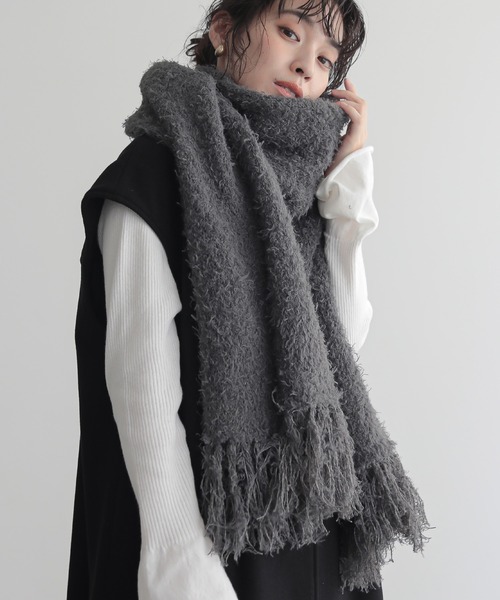セール】[洗濯機可]ボリュームフェザーストール【サスティナブル